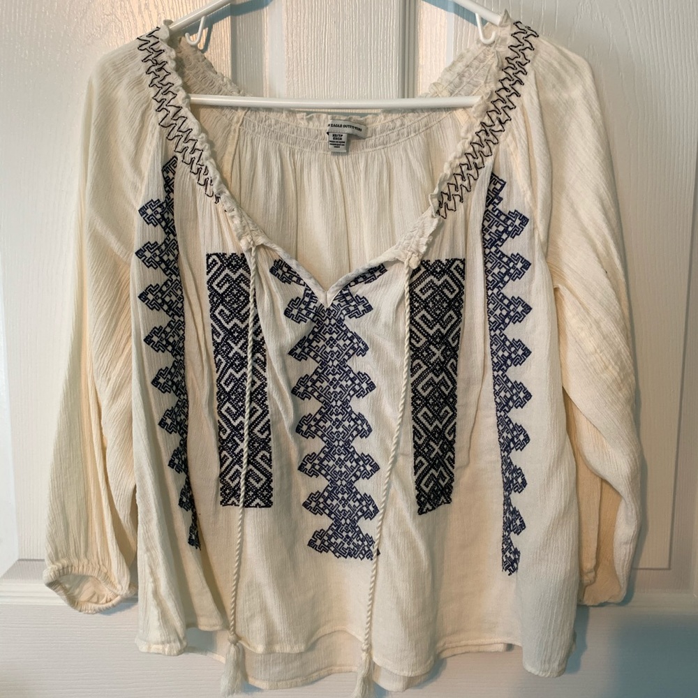 American eagle boho chic flown top